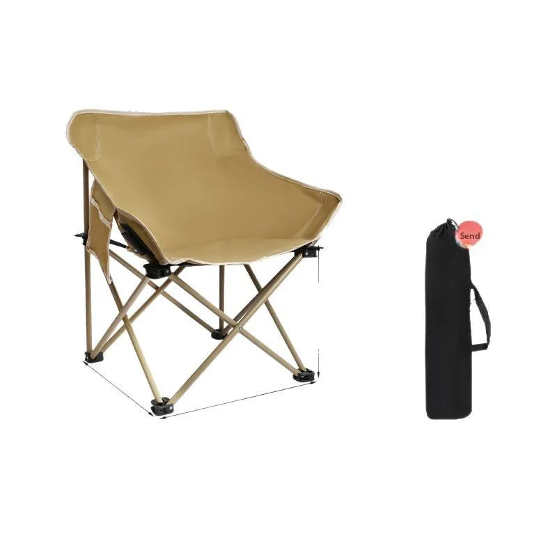 Folding Moon Chair for Outdoor Use - Portable Camping, Fishing, and Picnic Stool