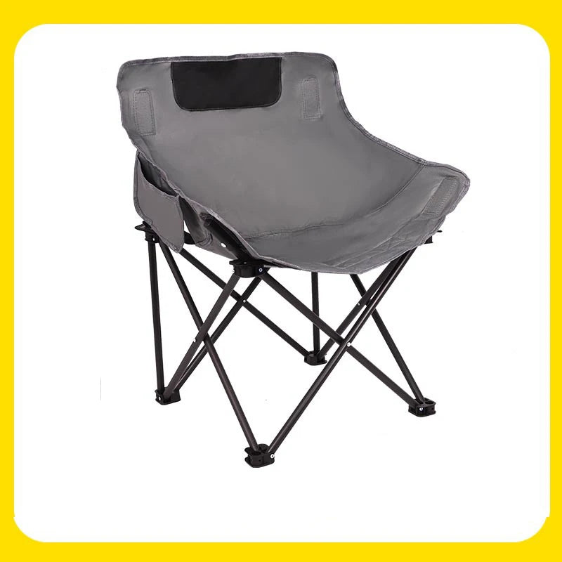 Folding Moon Chair for Outdoor Use - Portable Camping, Fishing, and Picnic Stool