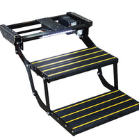 VTX-0922789 Manual Electrical RV Step Aluminum Alloy Double Ladder Telescopic Folding Entry Stair Fit Camper Home Decor Gifting