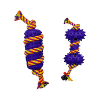 VTX-0595109 Well-made Rubber Rope Pet Toys Highly Interactive Hard Bite-resistant Chew Dog Plush Eco-Friendly Home Decor Gifting