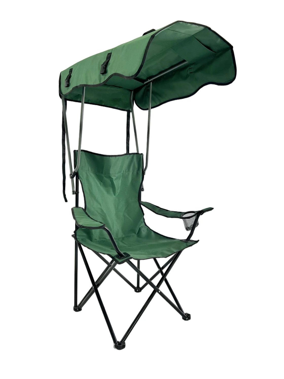 Foldable Stainless Steel Beach Chair with Oxford Fabric Cover, Outdoor Camping Furniture, 83x52x130cm