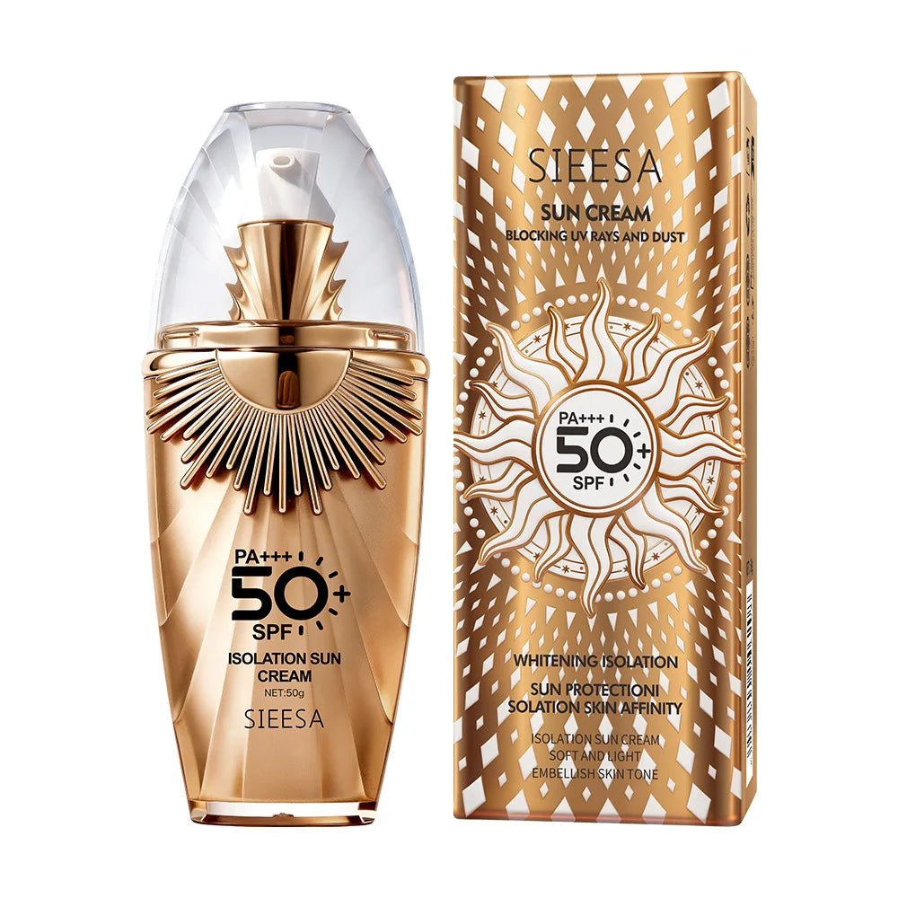 SIESA Sunscreen SPF 50 Transparent Isolation Cream with Vitamin E and Exosomes for All Skin Types