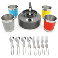 VTX-1759269 Outdoor Camp Cookwar Enamel Kitchen Tools Stove Cooking Pots Large Utensils Outside Camping Set Cookware Home