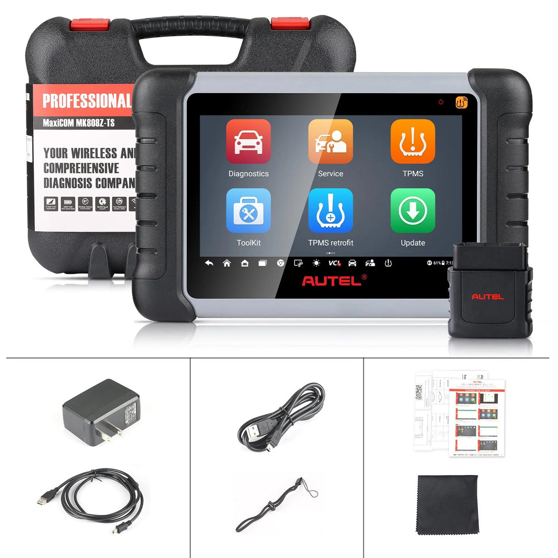 Autel MaxiCOM MK808S-TS Bidirectional TPMS Programming Tool with 28+ Special Functions