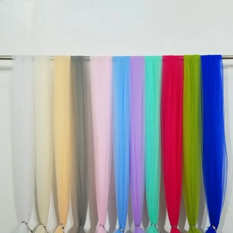 Swiss Dot Tulle Chair Sashes Organza Chair Back Bow Sheer Ya