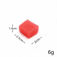 KI liangpeng Simulation PVC fruit block Strawberry Hami melo