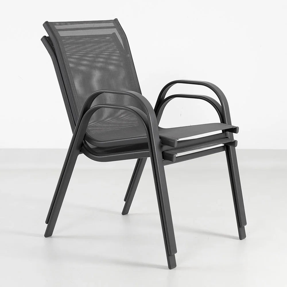 Portable Outdoor Camping Table and Chair Set for Garden Use, Metal, Iron, Modern Design