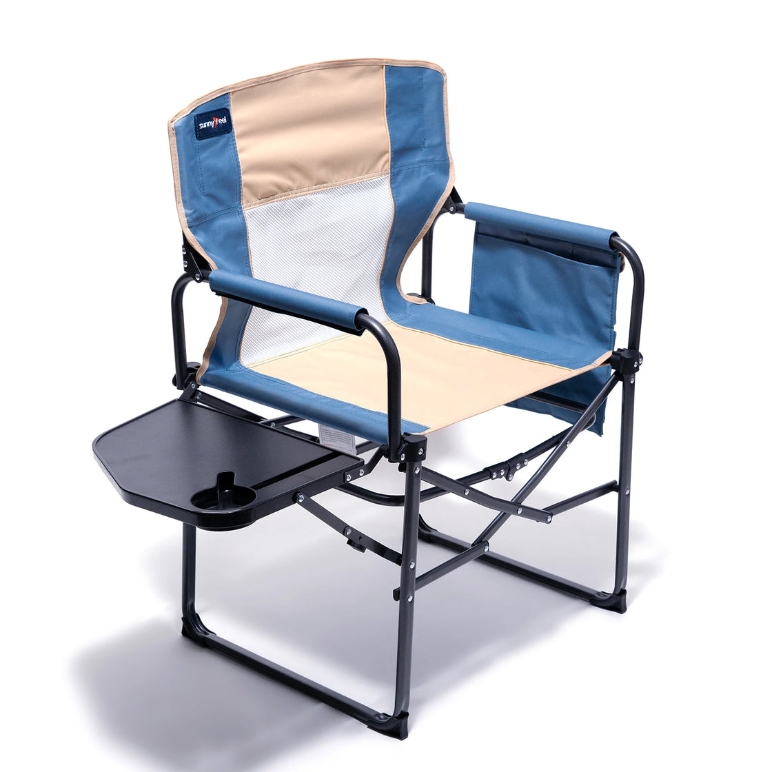 Metal Folding Lawn Chair, Outdoor Furniture, Camping Chair, Beach Chair, Iron Frame, 300 lbs Capacity, Modern Design