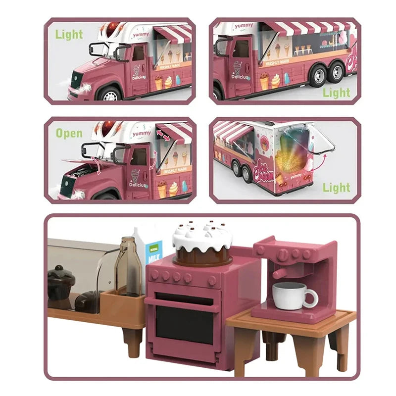 2.4G Remote Control Recreational Touring Truck with Table and Chair, Model HH333438