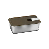 VTX-8792869 Stainless Steel Airtight Food Container Flip Top Lunch Box Leak Proof Short Handle Kitchen Travel Home Decor Gifting