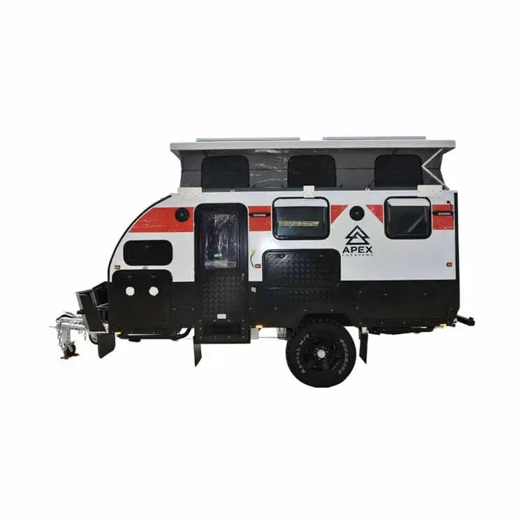 13 Foot Off-Road Camper RV Travel Trailer with Aluminum Composite Panel and Electric Brake System