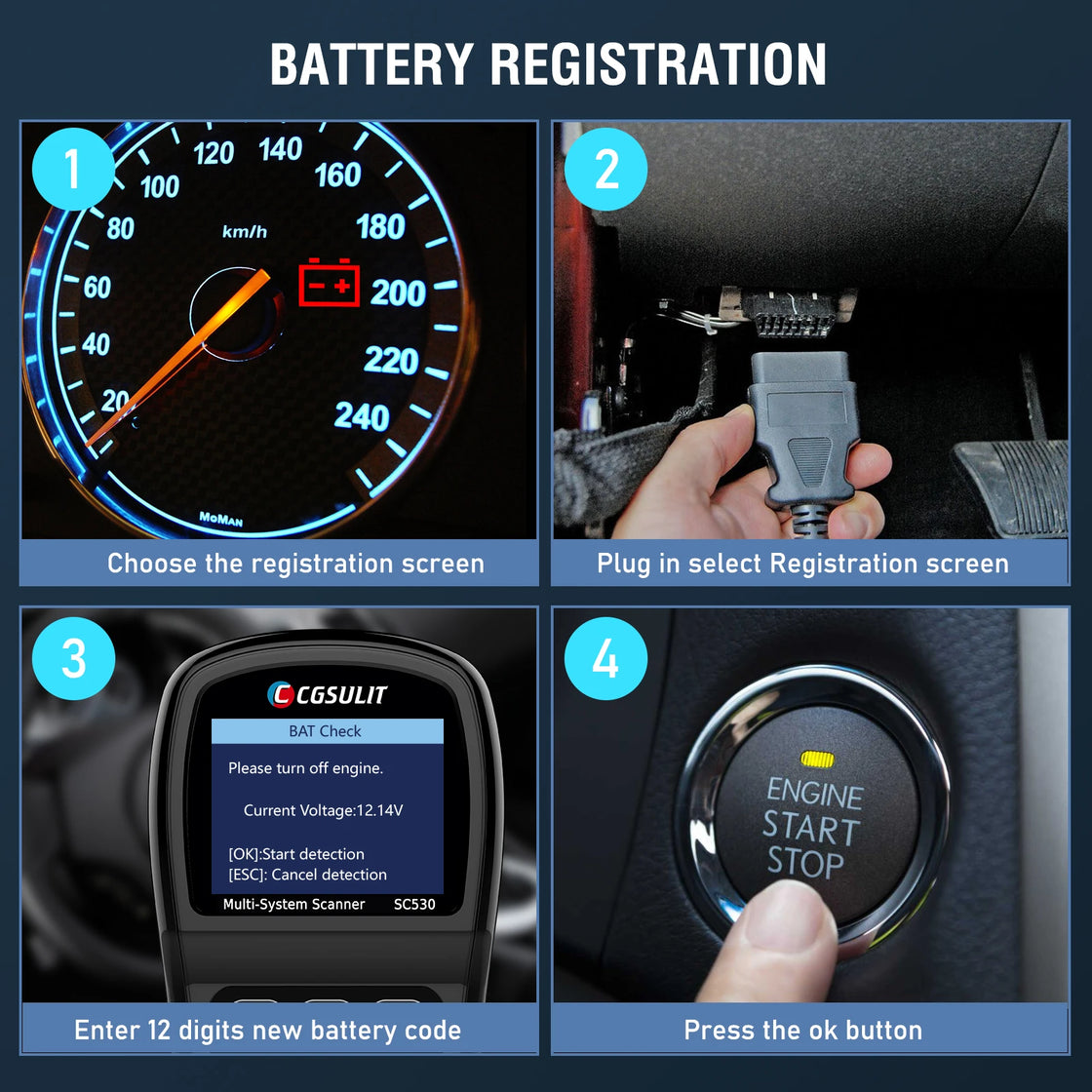 CGSULIT SC530 Full System Diagnostic Tool for BMW and Volvo Vehicles