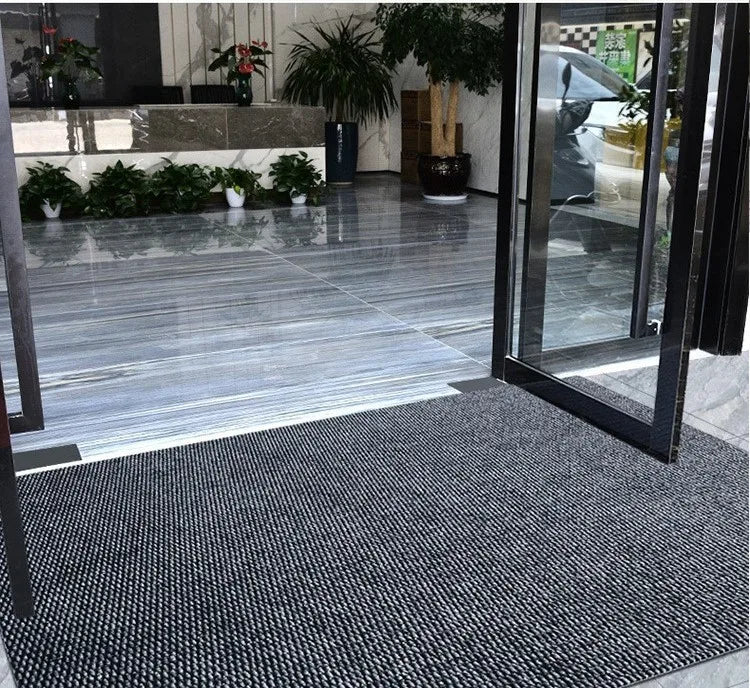 Outdoor PVC Floor Carpet Rug, High Absorbent Polyester, Non-Slip Entryway Mat, Rectangle Shape, Modern Style, 40x60cm, 45x70cm