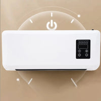 VTX-4396197 1500W Portable Ductless Air Conditioner Wall-Mounted Natural Wind Fan Heater RV Polypropylene Camping Hiking Travel