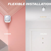 VTX-3839141 Z-Wave Plus Smart Home System Wireless Six-in-One Motion Sensor Detector Including Light Control Temperature Camping