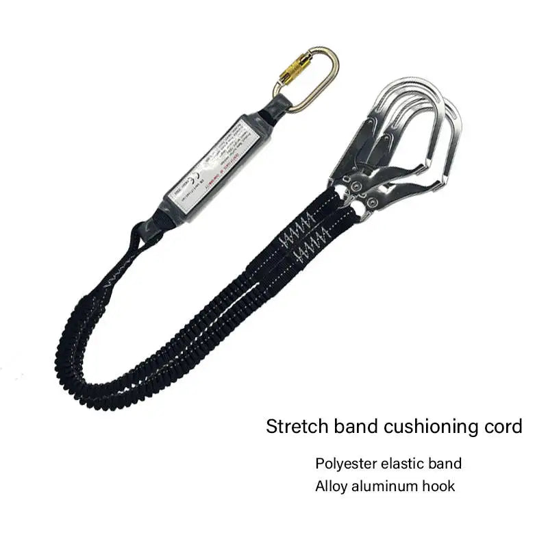 Lightweight Fall Protection Safety Harness with Quick Connect Buckles, Adjustable Length, 25KN Strength, 5 Stainless Steel D-rings