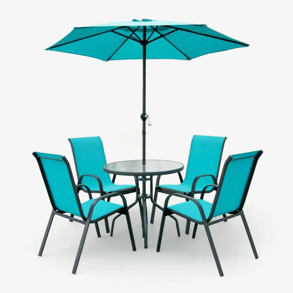 Portable Outdoor Camping Table and Chair Set for Garden Use, Metal, Iron, Modern Design