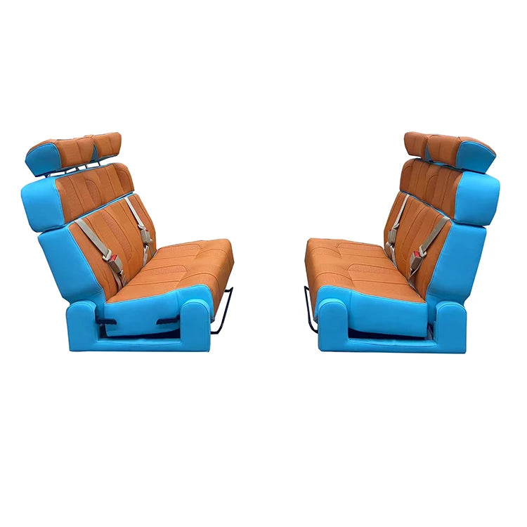 Luxury Leather Car Seat Sofa Bed for Sprinter Van RV MPV Camper Van Waterproof Design