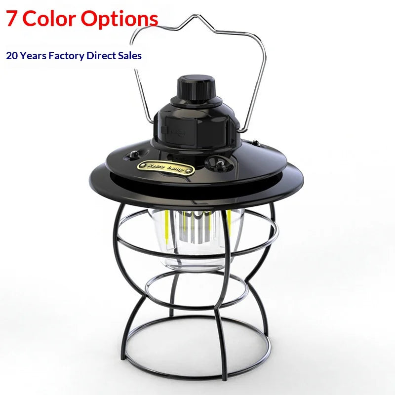 Vintage LED Camping Lantern