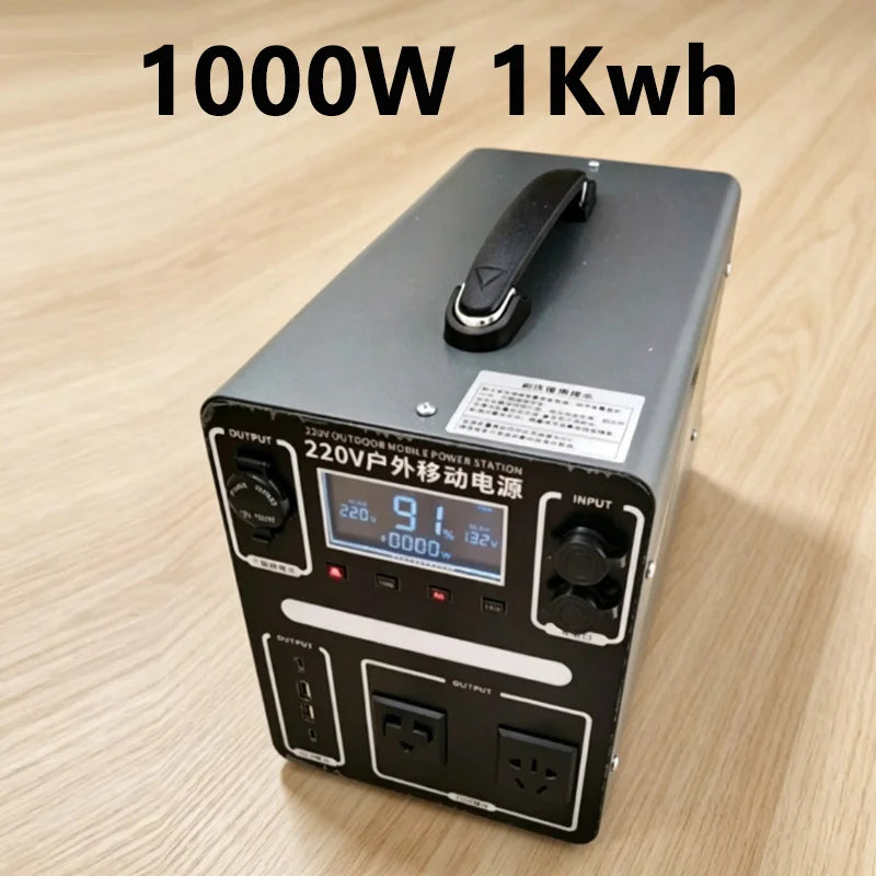 Portable Energy Storage Battery 220V 1000W-9000W for RVs, Camping, and Emergency Backup