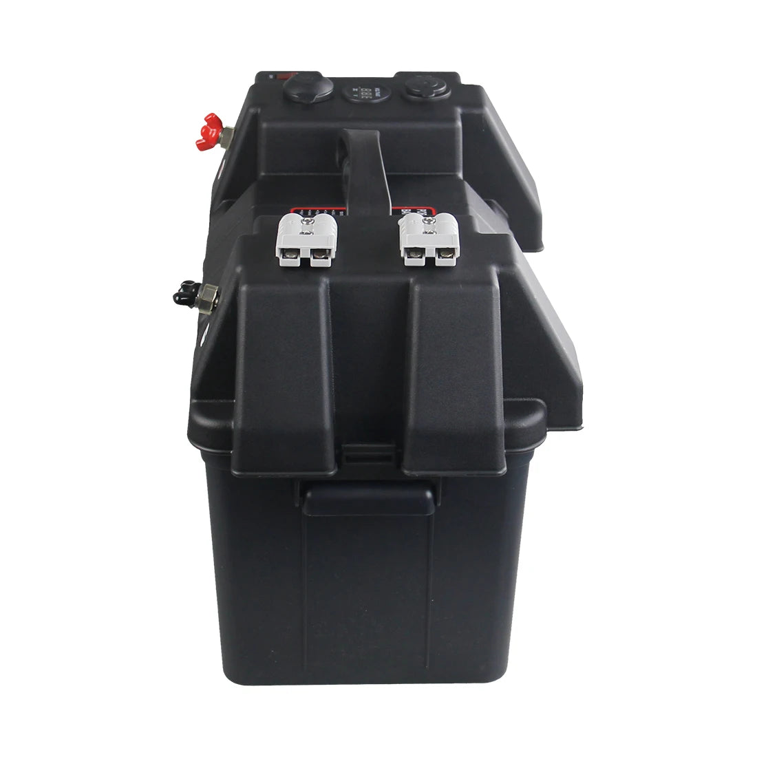 12V Dual Battery System Portable Battery Box with Dual USB Ports for RV, Van, SUV, ATV, Truck, and Marine