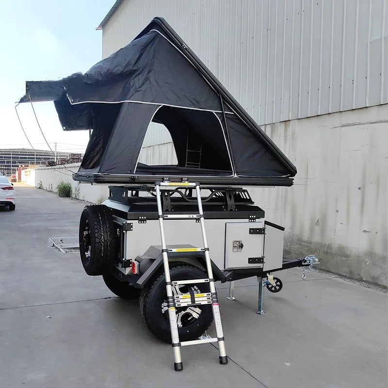 Customizable Off-Road Vehicle Trailer Tent for Outdoor Camping and Travel, Max Payload 500-3000kg, Carbon Steel Construction
