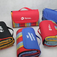 VTX-3675301 Waterproof Foldable Picnic Rug Camping Outdoor Mat Backyard Park Waterproof Nylon Backing Portable 50"x58" Bedroom