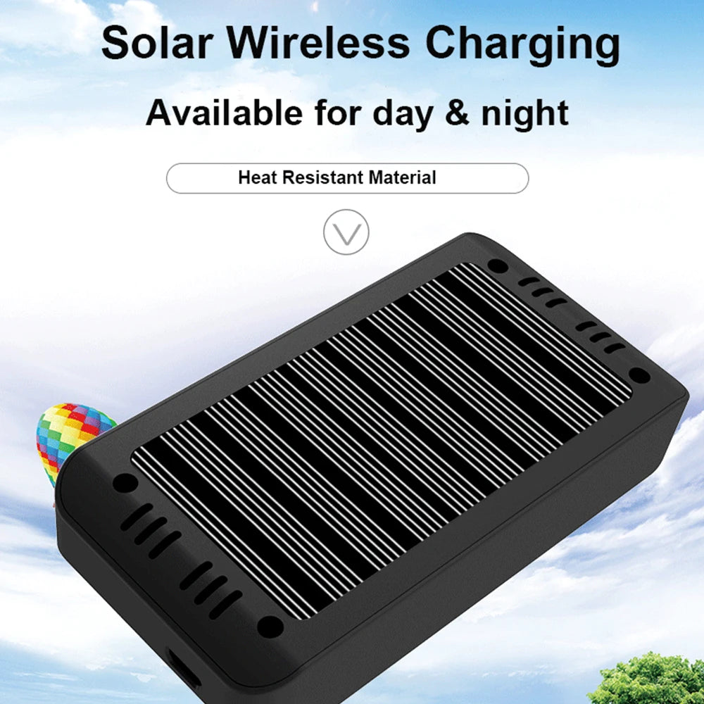 Solar Tire Pressure Monitoring System with 6 Sensors for 6-Wheel Vehicles, Digital LCD Display, IP67 Waterproof, Real-Time Monitoring