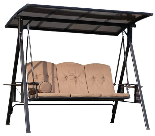 VTX-6563365 Porch Swings Aluminum Modern Leisure Outdoor Home Decor Gifting Patio Garden Centerpiece Relaxation Comfort