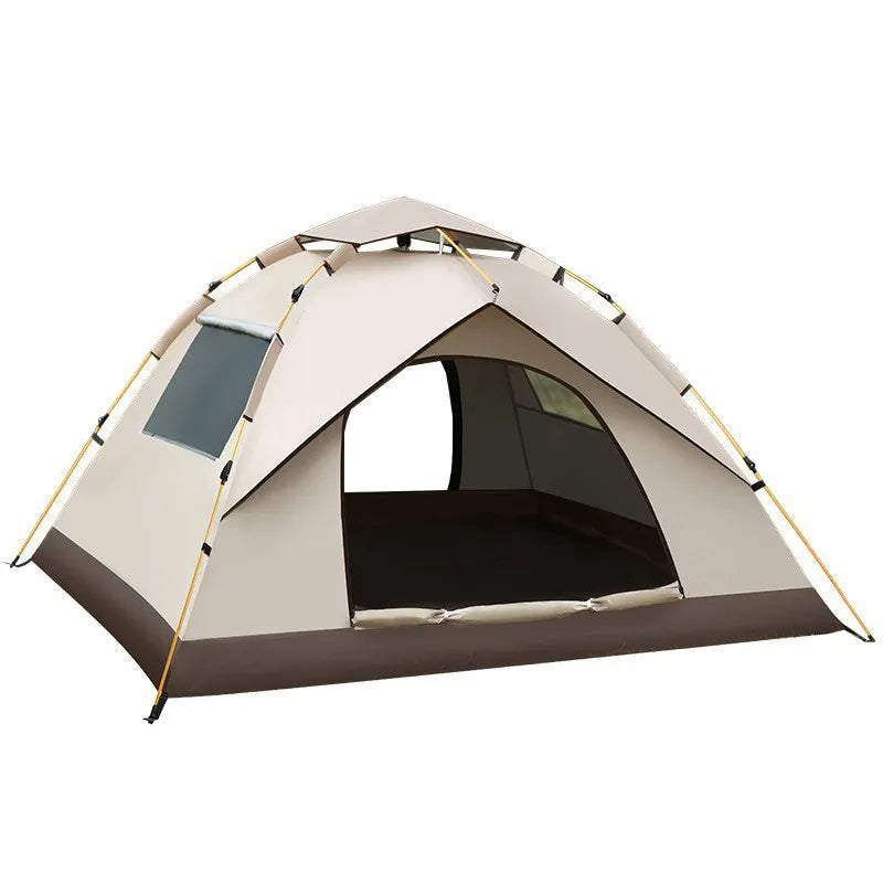 Outdoor Waterproof Camping Tent for 3-4 People, Quick Automatic Opening, Portable Canopy, Oxford Fabric