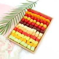 KI liangpeng Simulation PVC fruit block Strawberry Hami melo