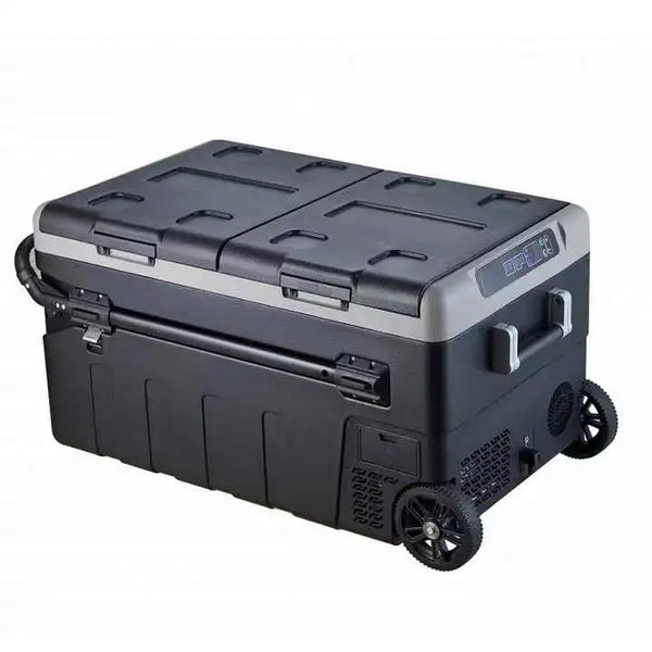 VTX-9284389 Fridge Wheels Freezer Box Dual Temperature Control Picnic Camping Dc 12V/24V AC100-240V 65W Plastic Portable Hiking