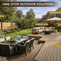 VTX-2987173 Liyoung Luxury Modern Teak Garden Sofa Set Durable 4 Piece Outdoor Furniture Waterproof Cushion Villa Bedroom Living