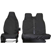 VTX-1283237 ZHIXIAO Heavy Duty Black Waterproof Van Seat Cover Full Set Universal Fit Single Double Durable Polyester All-Season