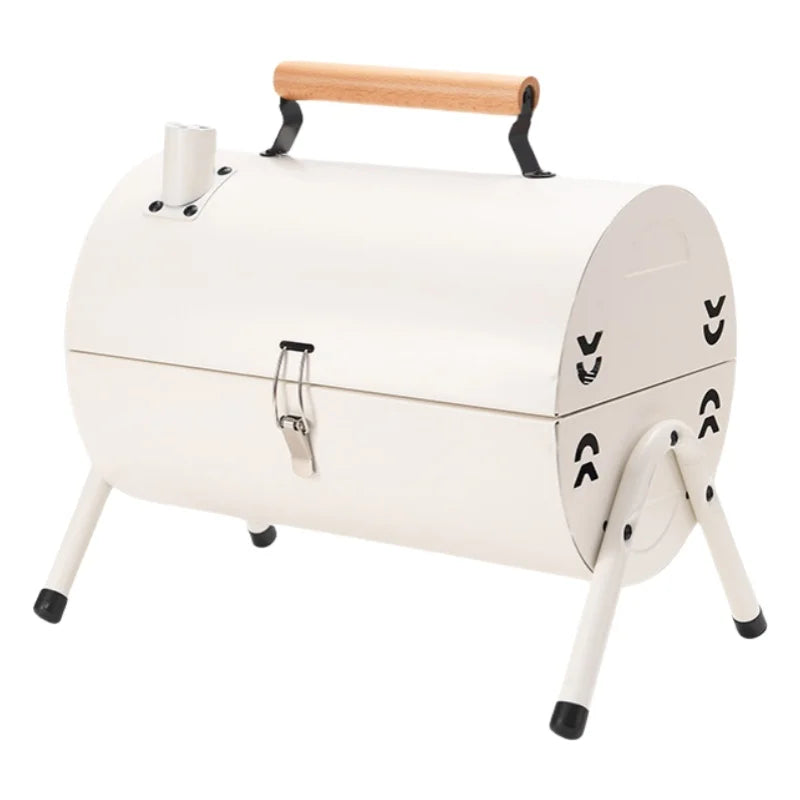 Compact Portable Charcoal BBQ Grill for Outdoor Cooking and Camping