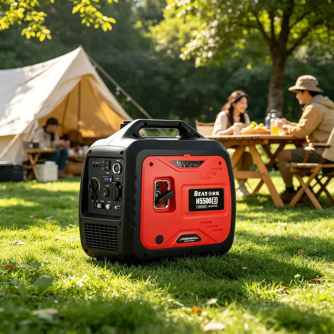 Super Quiet 4500 Watts Portable Inverter Generator 4.5kW Gasoline Power Station for RV and Emergency Use