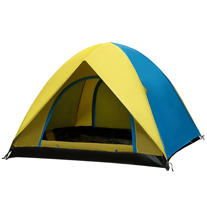 Four-Season Waterproof Camouflage Hexagonal Canopy for Outdoor Use, Portable and Lightweight, Fits 3-4 People
