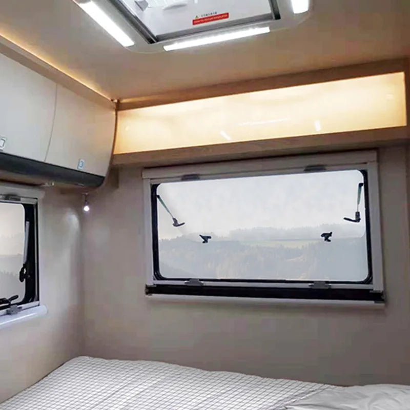 Large Living Space RV Caravan Motorhome, Max Payload 3455kg, Size L6200*W2100*H2850, Indoor Kitchen, White