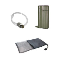 VTX-5908901 Portable Outdoor Hand Pump Camping Water Filter Purifier Booster Replaceable Carbon 0.01 Micron Hiking Travel Picnic