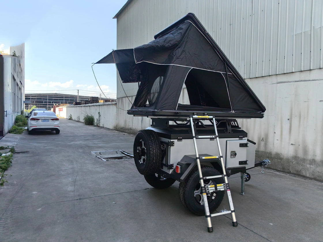 Customizable Off-Road Vehicle Trailer Tent for Outdoor Camping and Travel, Max Payload 500-3000kg, Carbon Steel Construction