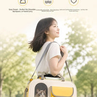 VTX-7711525 Oxford Material Pet Carrier Backpack Dogs Cats-Breathable Foldable Large Capacity Portable Breathable Home Decor