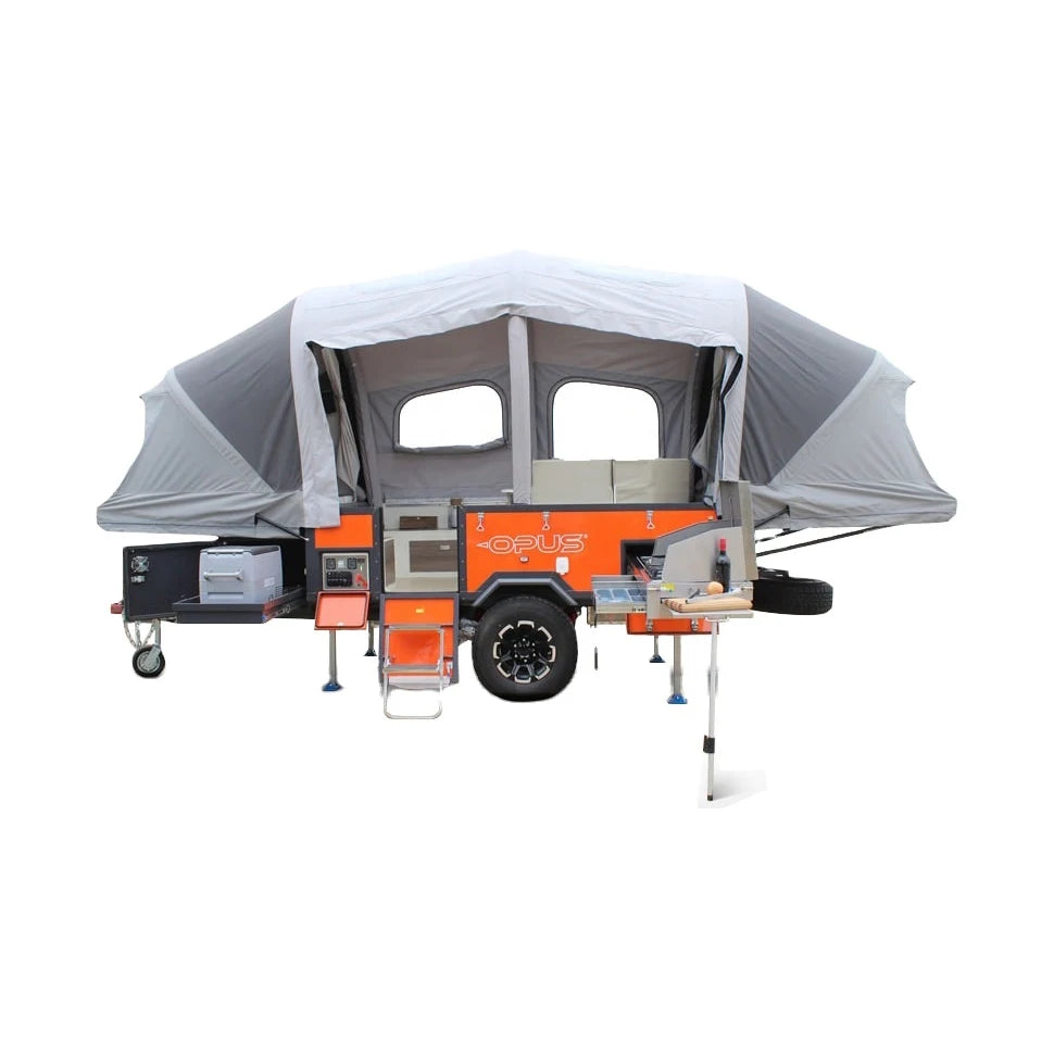 Custom Waterproof Canvas Folding Inflatable Pickup Camper Off-road Travel Trailer 3916x1682x1584mm