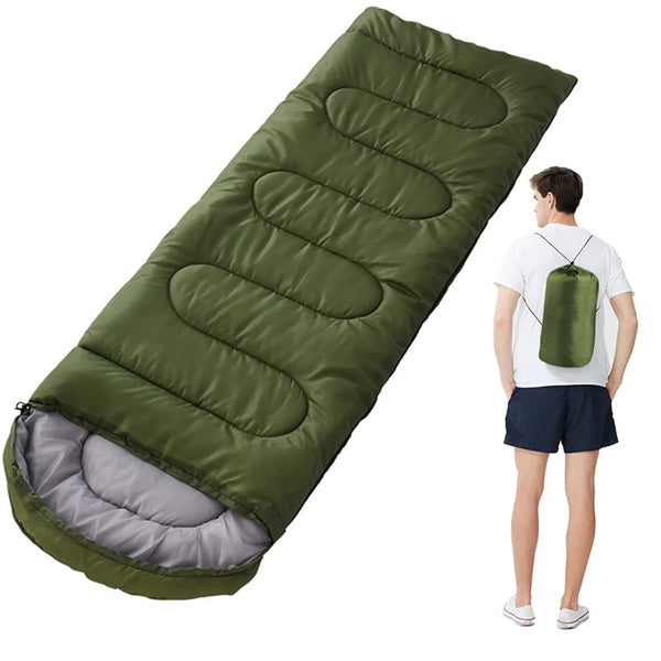 VTX-2185253 Waterproof Ultralight Portable Winter Outdoor Adults Compact Single Camping Sleeping Bag Compression Hiking Travel