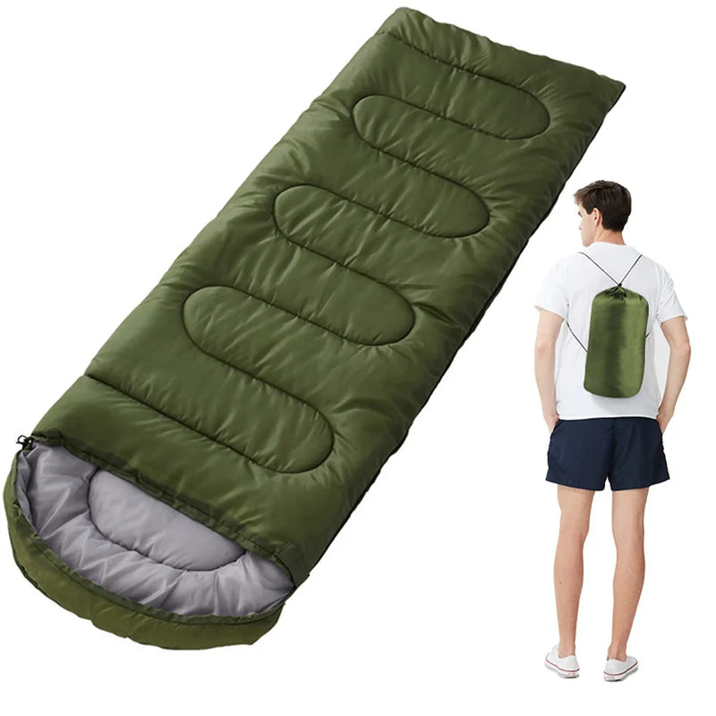 VTX-2185253 Waterproof Ultralight Portable Winter Outdoor Adults Compact Single Camping Sleeping Bag Compression Hiking Travel
