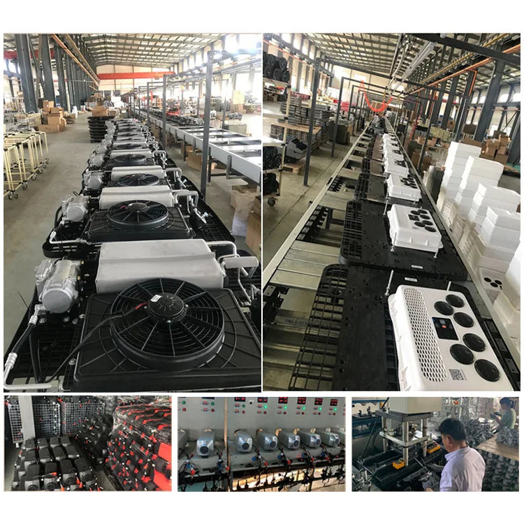 12V 24V Truck Parking Air Conditioner Low Noise Inverter Cooling System for Heavy Duty Truck RV Van