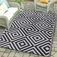 VTX-3806373 9'x12' Indoor/Outdoor Area Rug Waterproof Woven Polypropylene Carpet Camping RV Patio Porch Deck-for Outdoor & Indoor