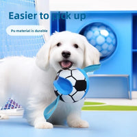 VTX-0529573 ETPU003 Pet Soccer Ball Dog Toy Outdoor Interactive Rope-Attached High-Bounce Training ETPU Standard Home Decor