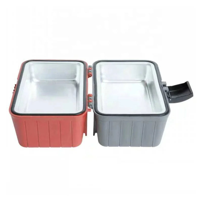 Portable Electric Car Food Warmer and Cooler Bag, 12V, 80W, Plastic, 22x12.5x5.3cm, Suitable for Car/Home/Outdoor