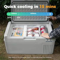 VTX-8989477 ICECO MCD20B Cooler Box 20L 40W Electric Camping Fridge Freezer Portable 24V/12V Plastic Car Refrigerator Household