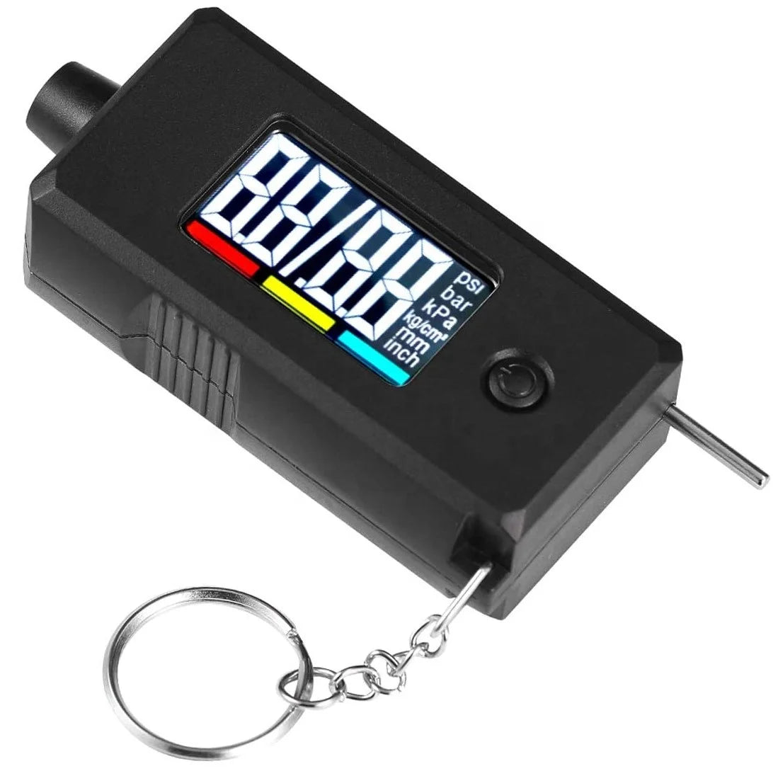 Digital Tire Pressure Gauge for Cars, Trucks, Bicycles, and Motorcycles - 0-100 PSI Measurement